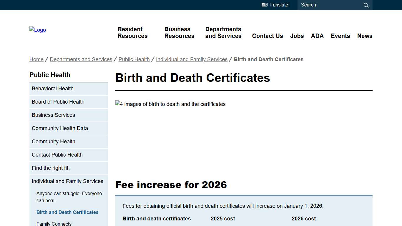 Birth and Death Certificates | Mesa County